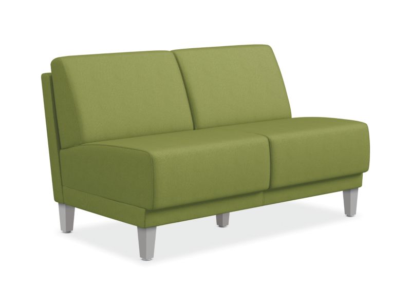 HON Grove Armless Two-Seat Lounge - Lawn Fabric