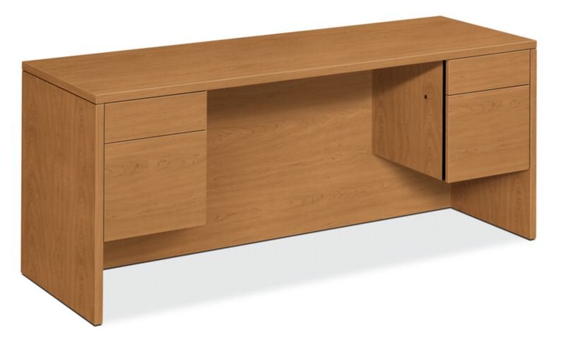 HON 10500 Series 72" Credenza with 2 Box & 2 File Drawers - Harvest