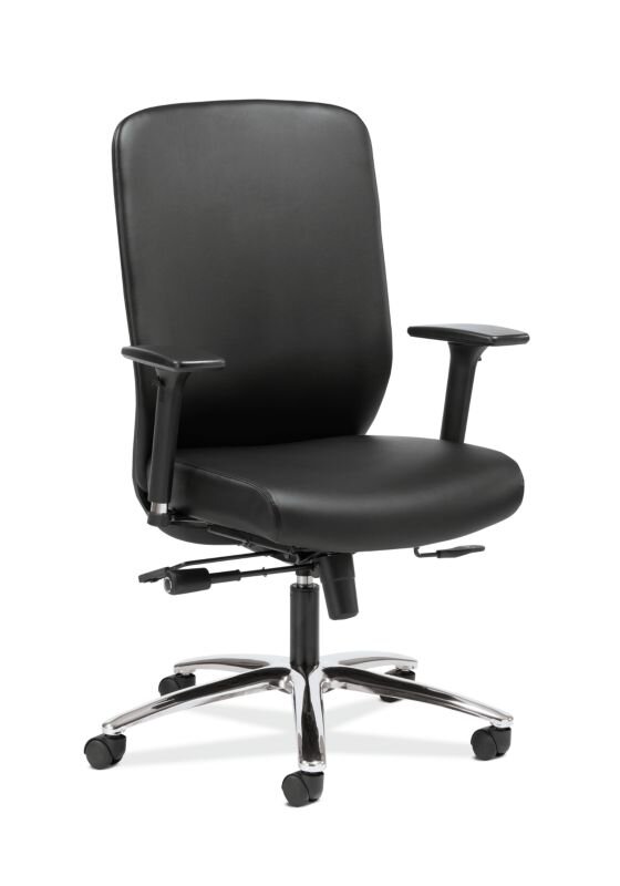 HON High-Back Executive Chair - Black SofThread Leather