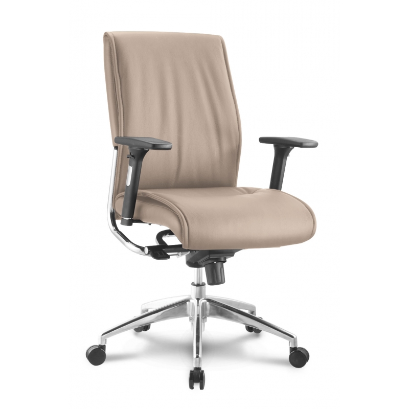 Alto Mid Back Executive Sand Leather* Chair-CD-2103MS-AA-Alto-CorpDesign-Sand Leather