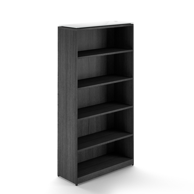 Full height bookcase-CD-P361471BC-G-Potenza Series-CorpDesign-GRIGIO
