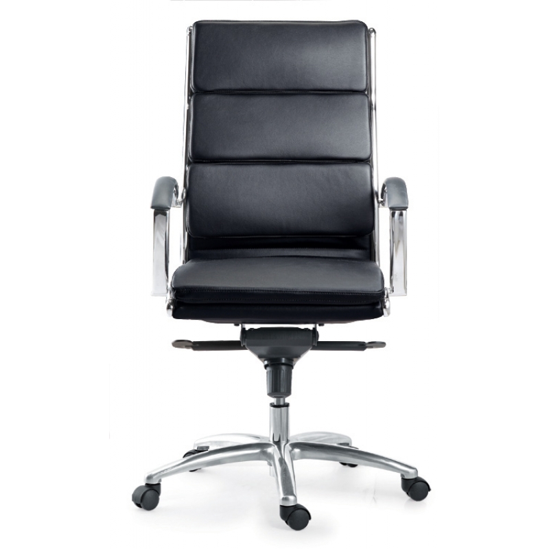 Livello High Back Executive Black Leather* Chair-CD-307HB-Livello-CorpDesign-Black