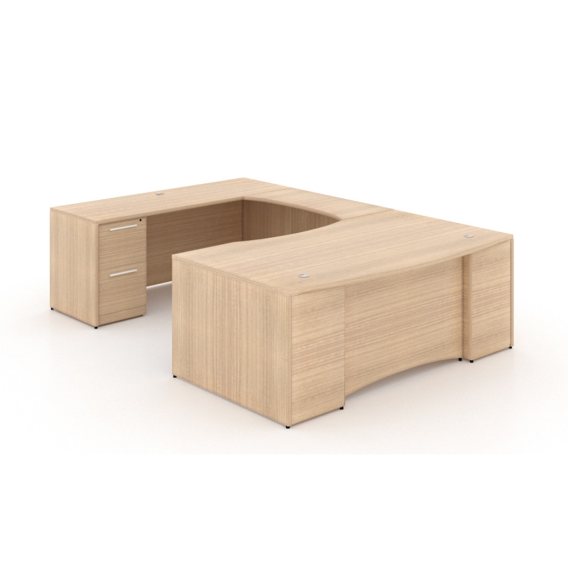 Layout P-106NH-M U-Shaped desk with laminate package