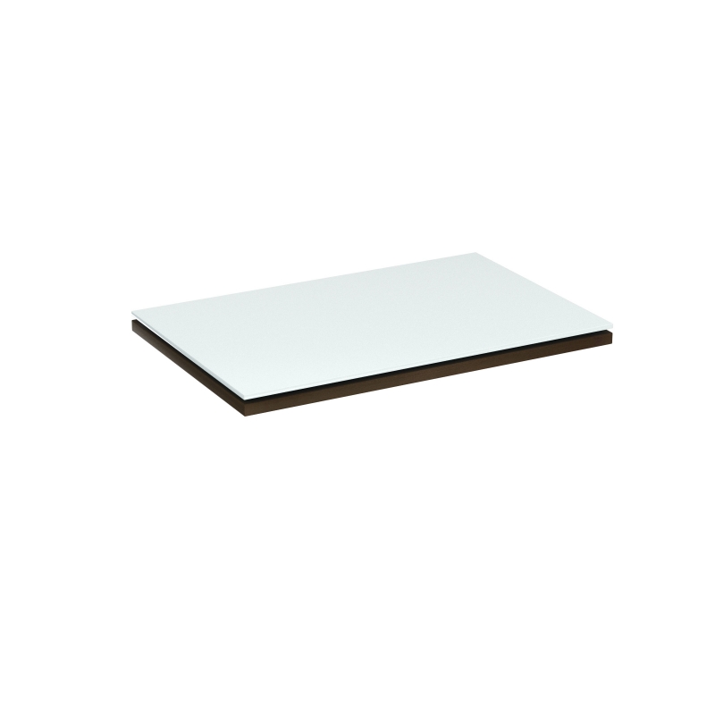 White glass top for storage units-CD-P3422T-G-Potenza Series-CorpDesign-GRIGIO