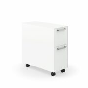 HON Fuse Mobile Slim Pedestal | 9" Bin with Tray / 12" File without Tray | 23"D