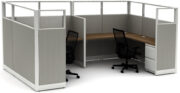 Quickship - L-Stations with Framed Glass