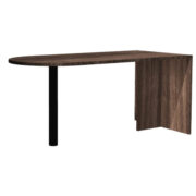 OFD-131, Ultra Laminate Bullet Top Desk, 30×66, No Modesty, with Black Post