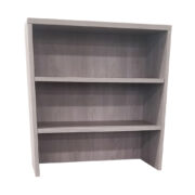 UP155GO – Ultra Premium Bookcase Hutch with Two Adjustable Shelves- Gray Oak Finish
