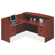UTYP19, Ultra Laminate Reception Station with BF Pedestals, Laminate Transaction Top