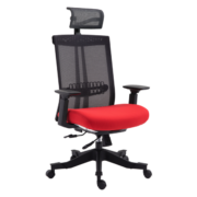 EM5225AMHR NEW Twyst Series Flexible Back with 3D Lumbar Support with Black Anti Microbial Vinyl Seat and Mesh Back with Headrest