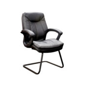 EM5225AM-MBLK NEW Twyst Series Flexible Back with 3D Lumbar Support with Black Anti Microbial Vinyl Seat and Mesh Back