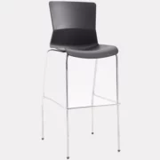 RI1108 PP Plastic Shell Bar Height Stool with Chrome Legs and Base