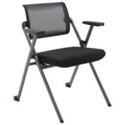 NI1400 Deluxe Folding Nesting Chair with Mesh Back