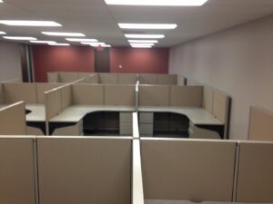 ofice-cubicles-Houston-Texas-Used-Steelcase-cubicle-installation