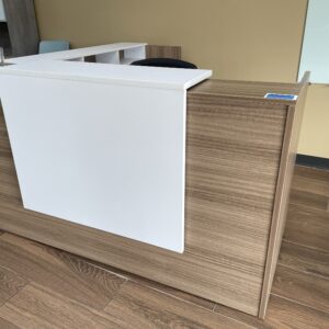 Corp Design Floor Sample 6x6 Right Hand Reception Station. Two tone